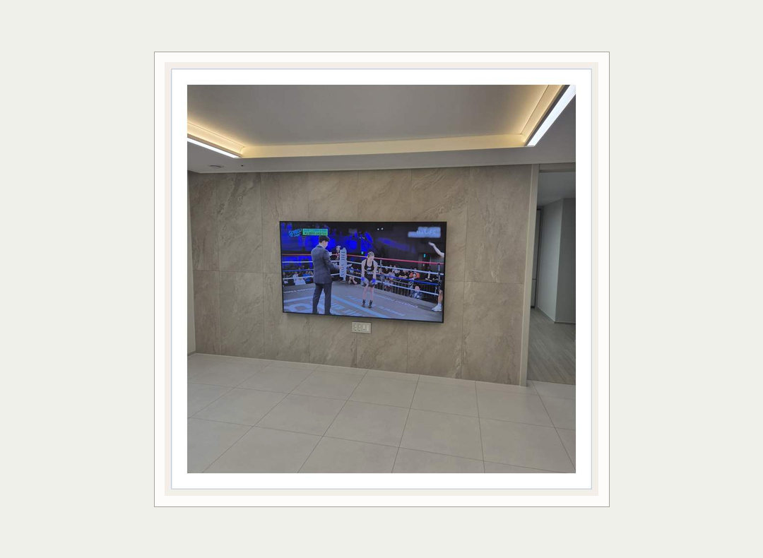 구로구 · 금천구 TV 이전설치와 선숨김 참고 이미지 3 · 벽체 보강 확인 관련 점검
