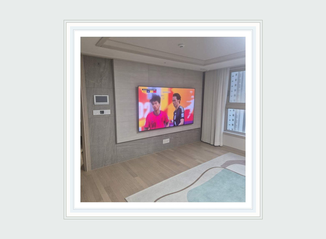 마포구 · 영등포구 TV 이전설치와 선숨김 참고 이미지 1 · 공유기 신호와 발열 관련 점검